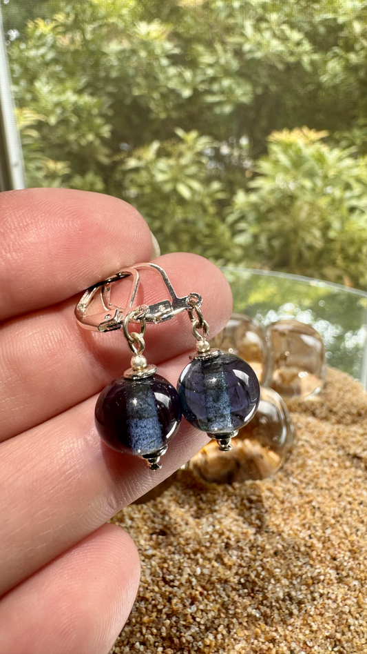 Blue Dewdrop Earrings
