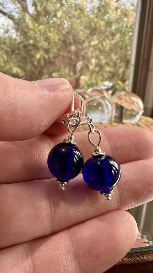Deep Blue Night Earrings