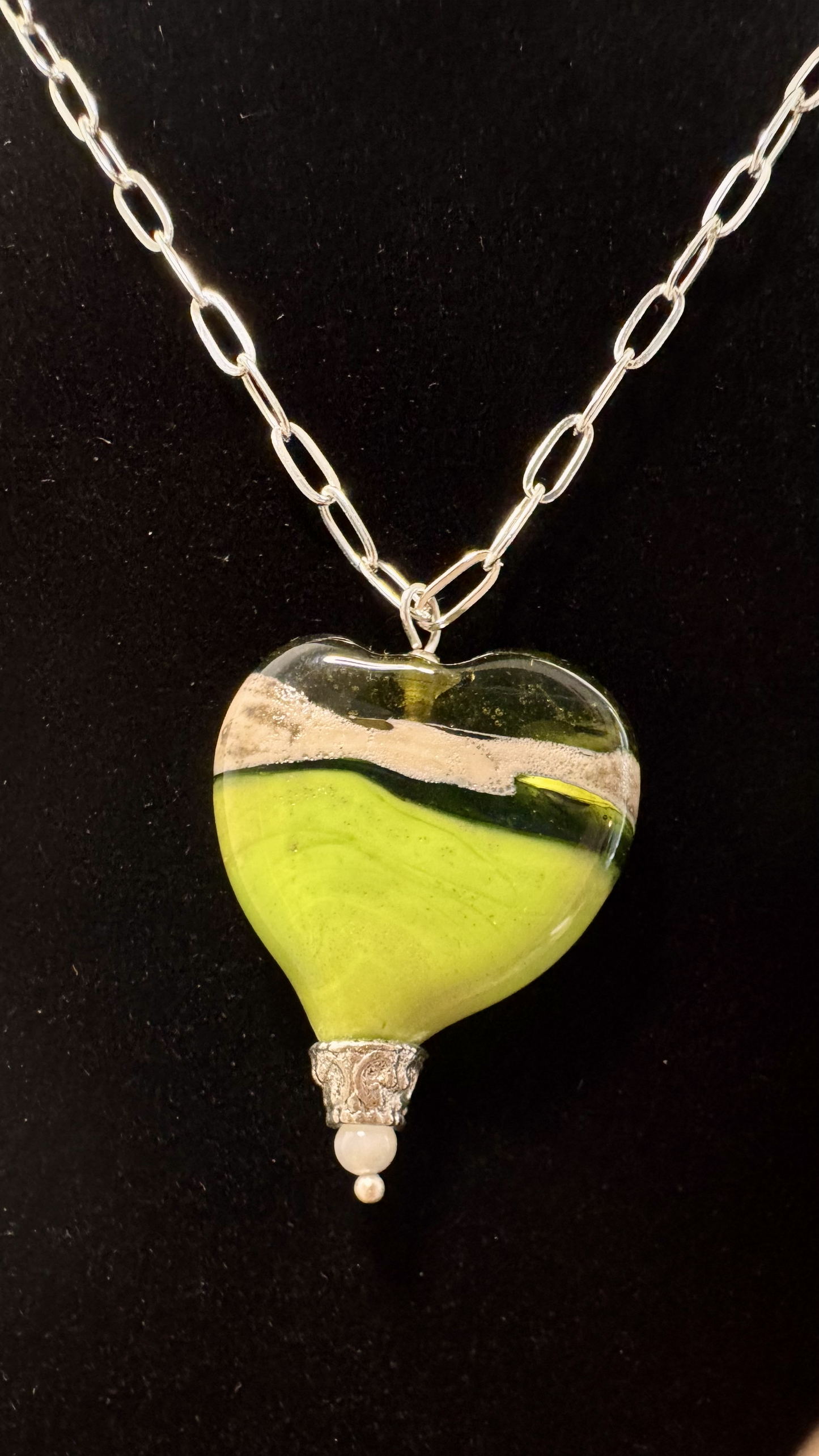 Green Heart Necklace