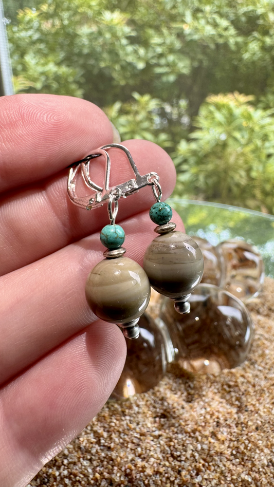 Ancient Sea Bottom Earrings