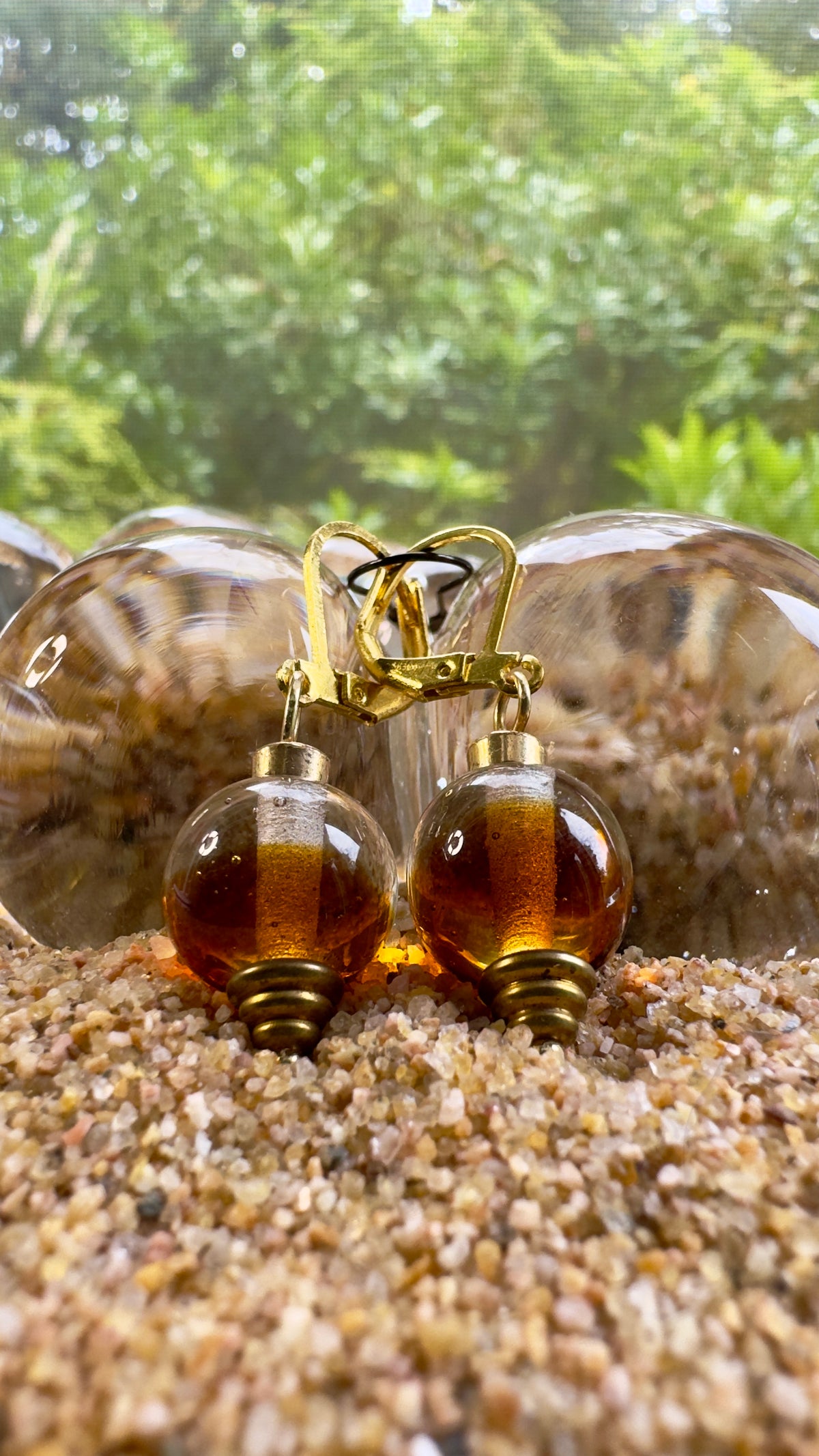 Autmn Amber Light Earrings