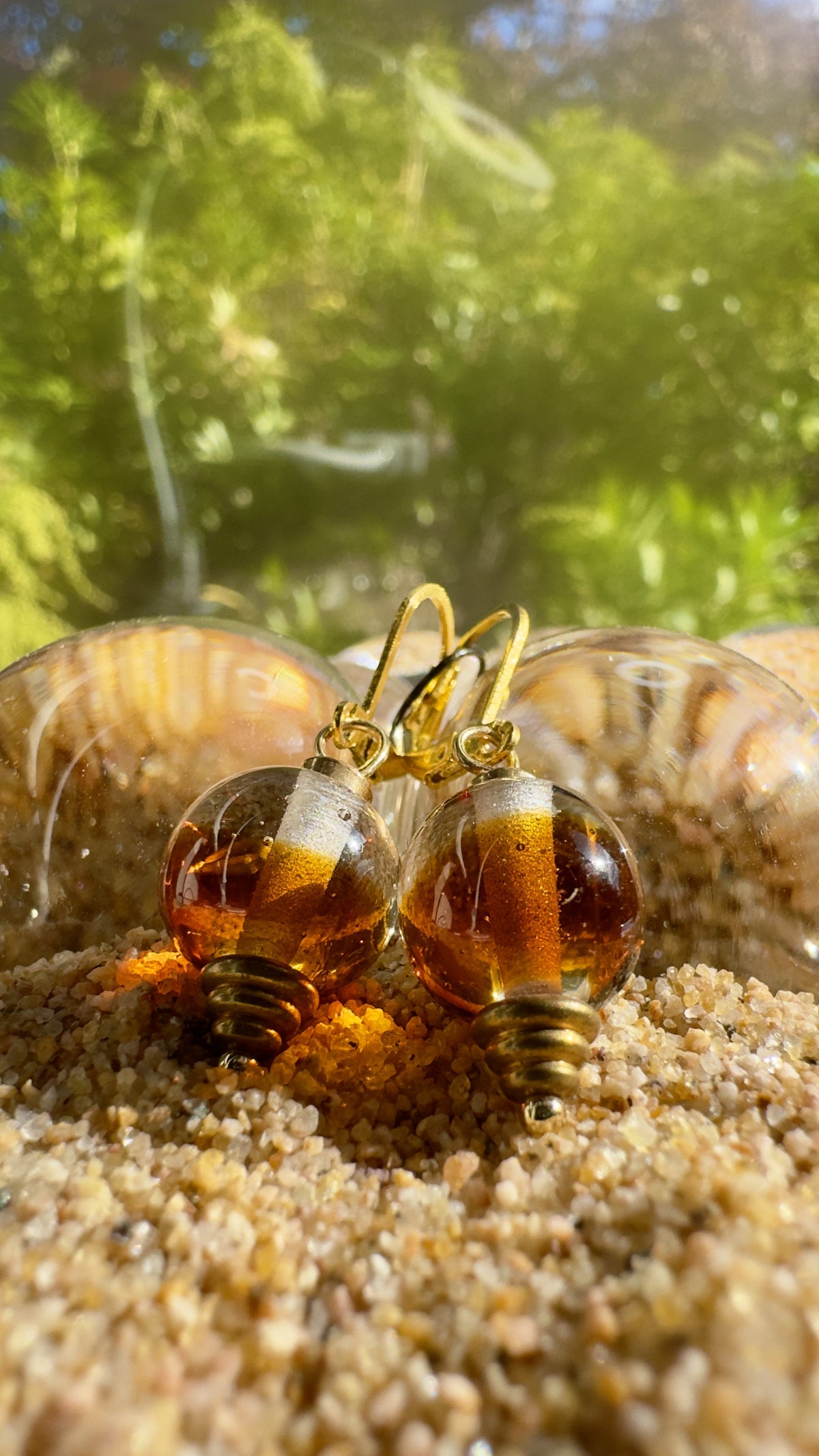 Autumn Amber Light Earrings