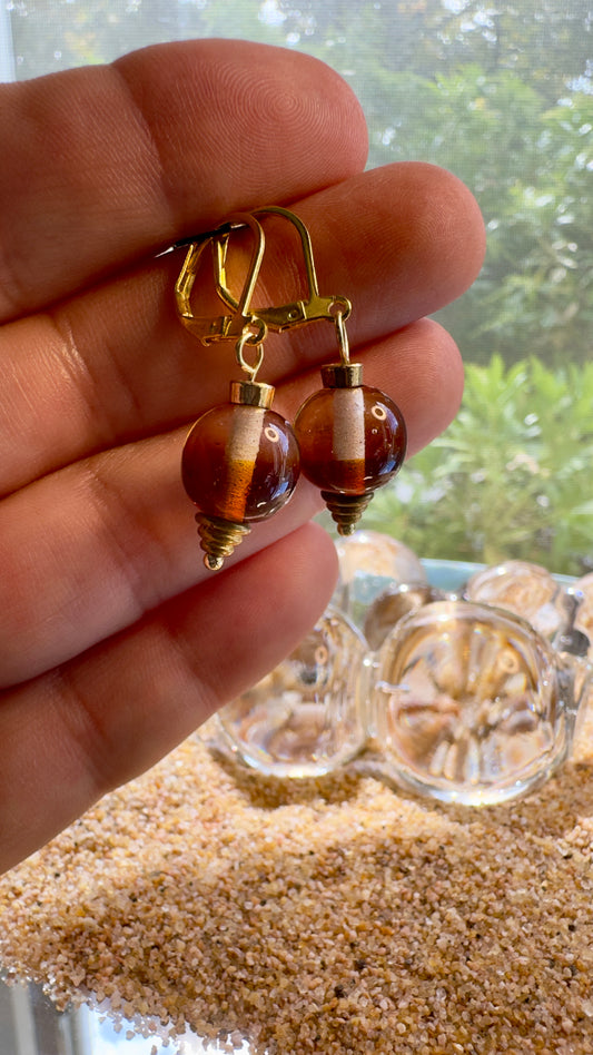 Autmn Amber Light Earrings