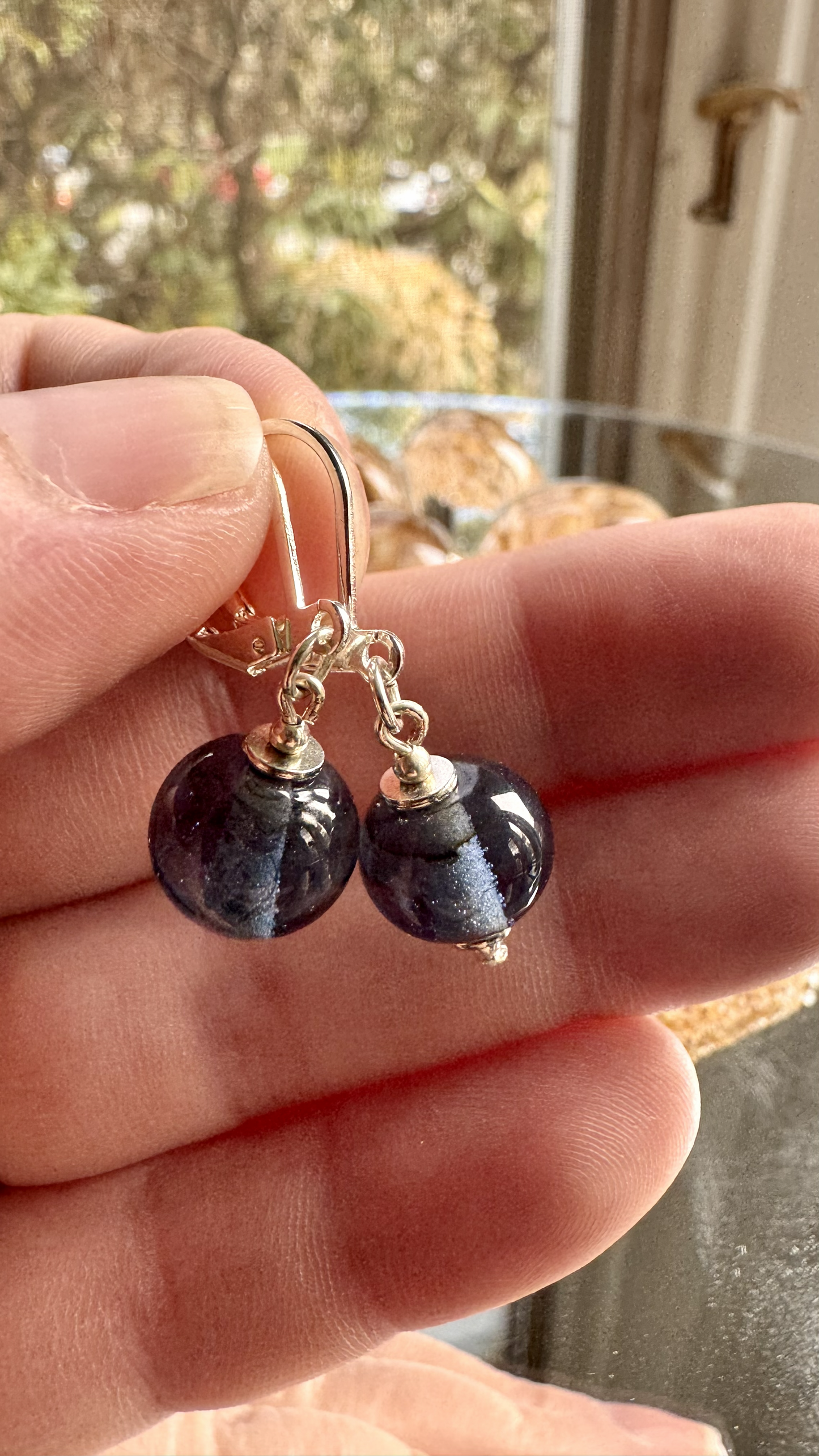 Blue Dewdrop Earrings