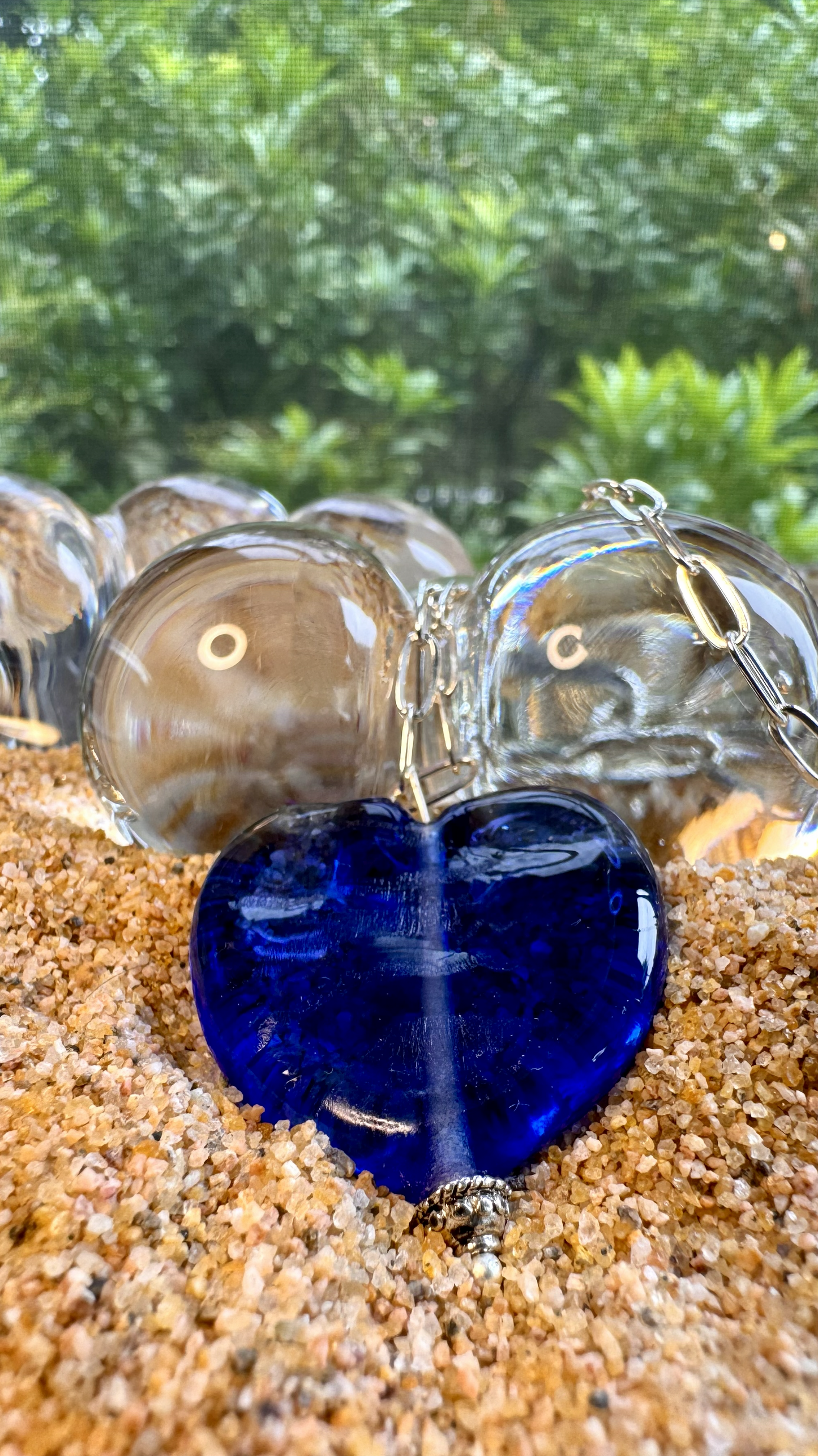Blue Heart Necklace