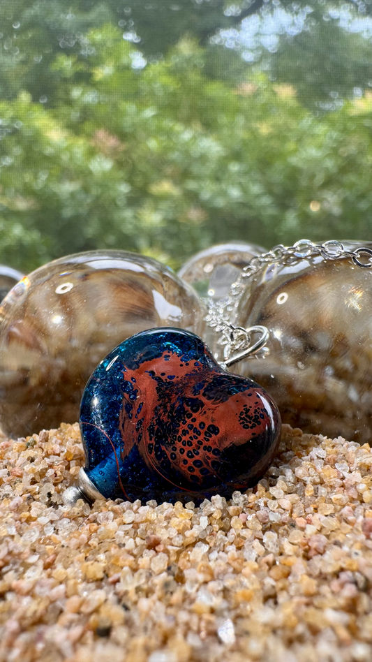 Dragons Blood Heart Necklace