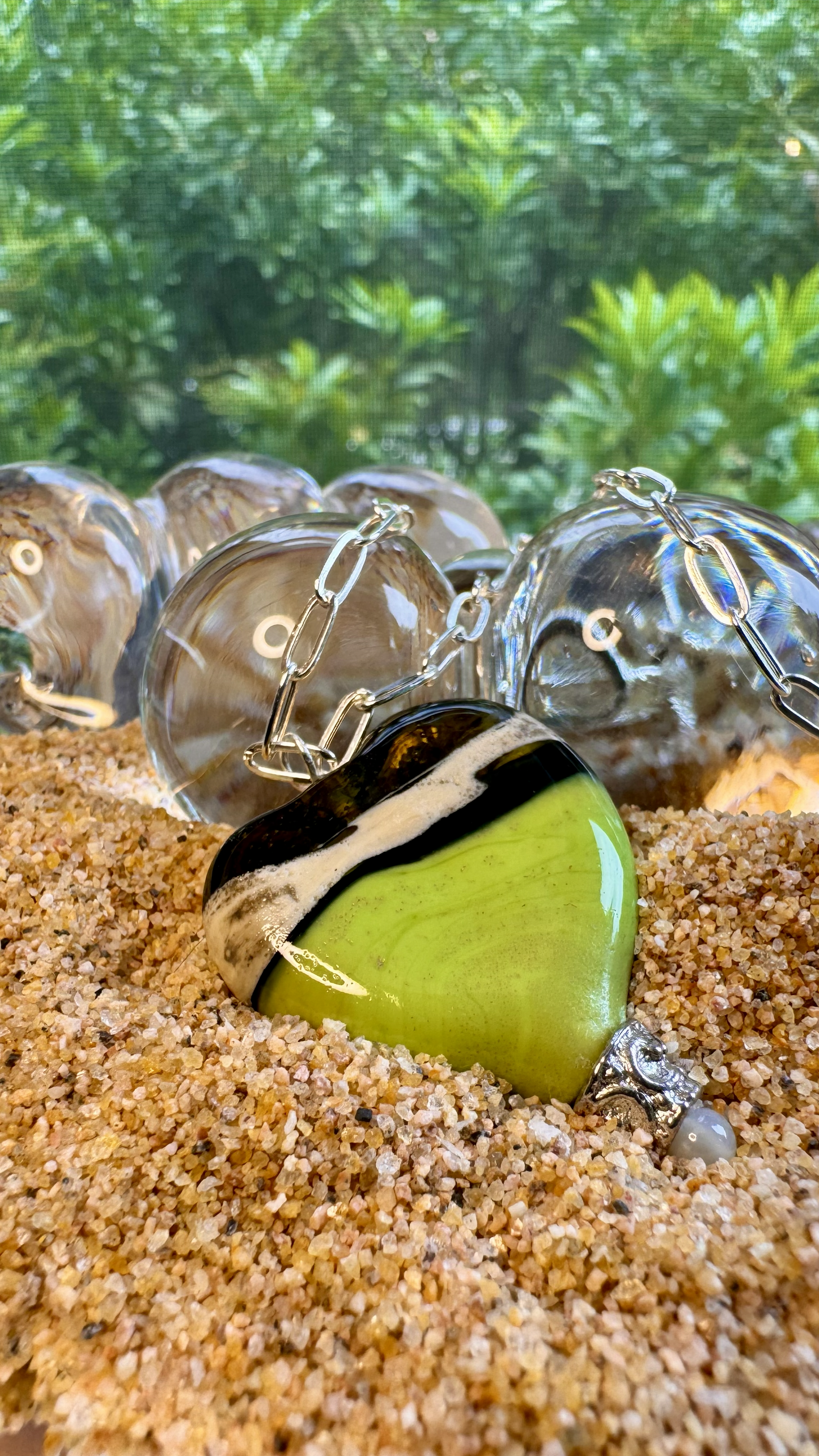 Green Heart Necklace
