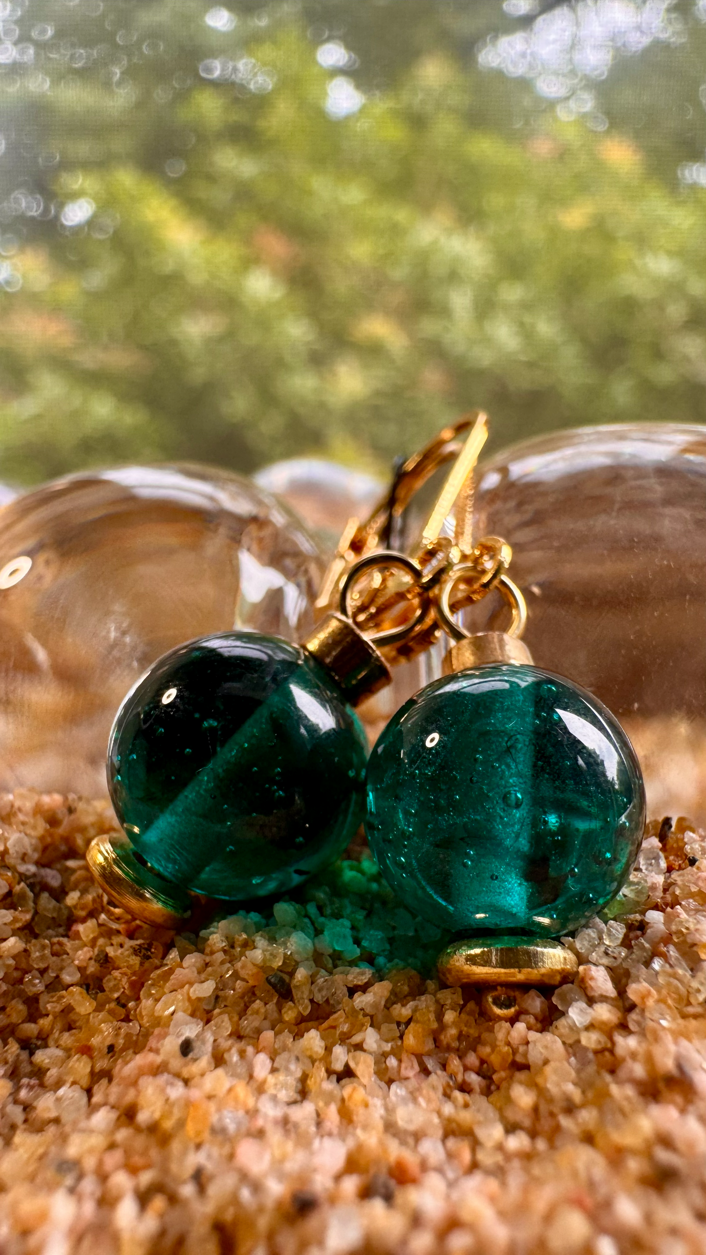 Green Nile Treasure Earrings