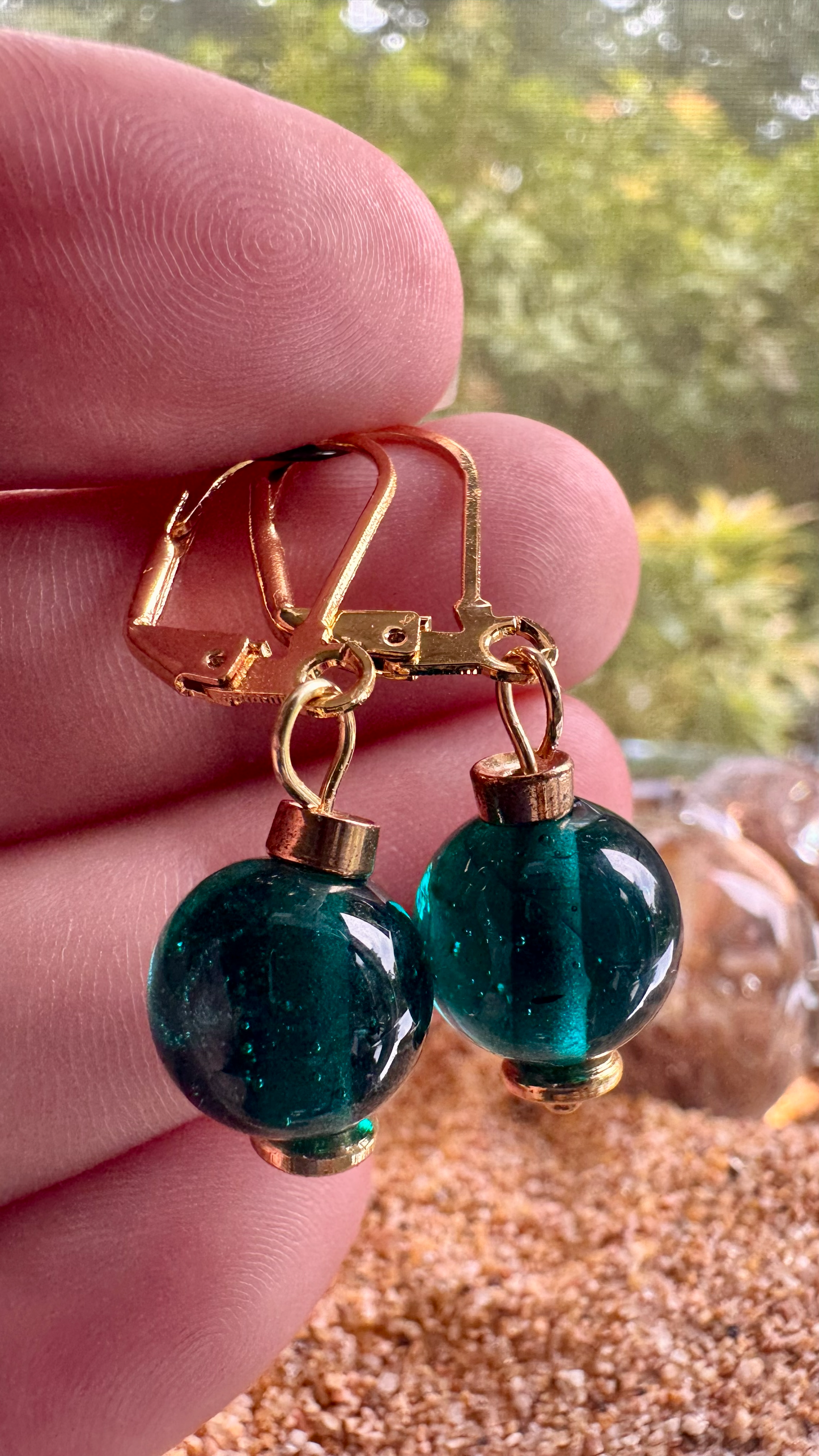 Green Nile Treasure Earrings