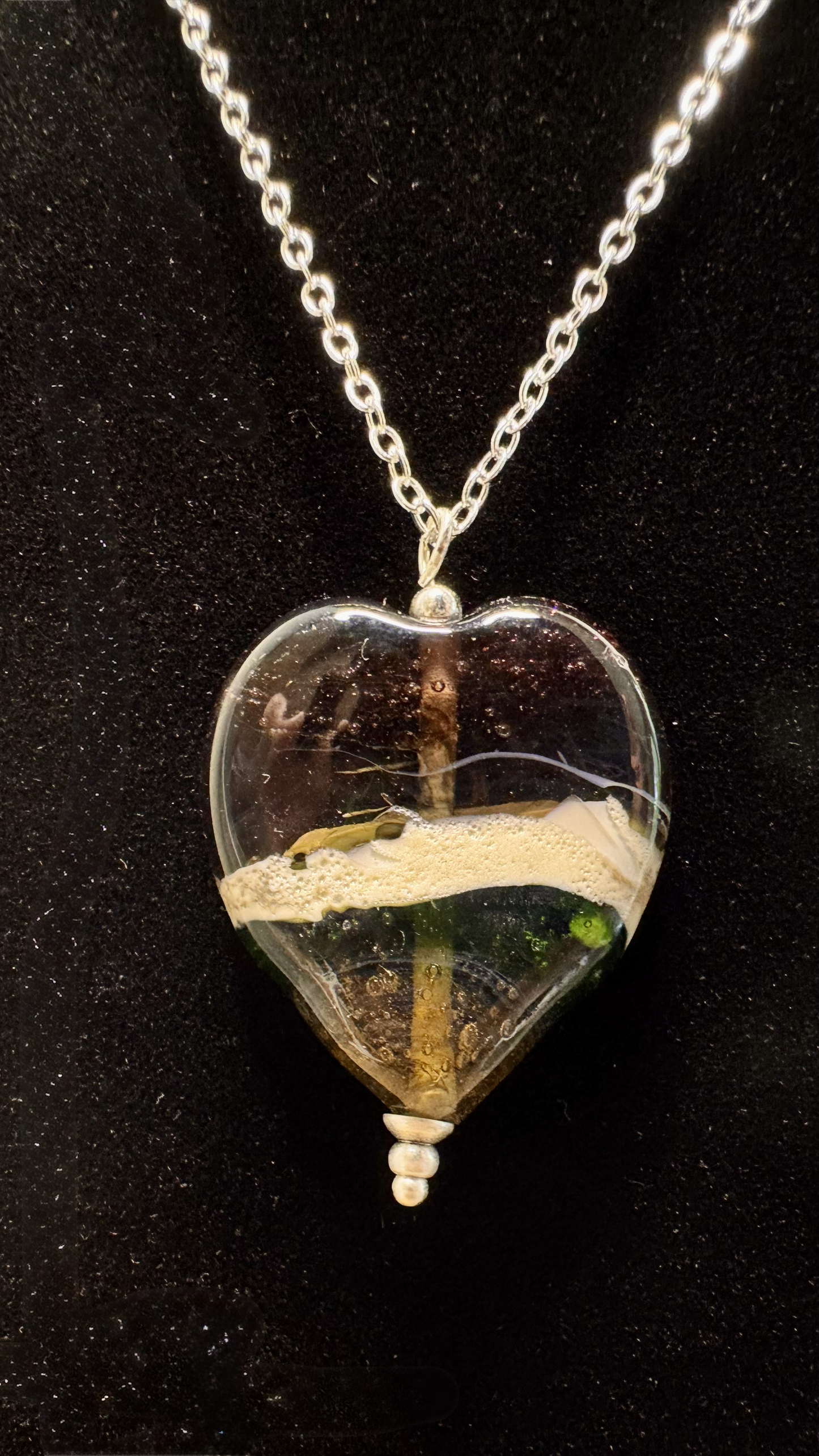 Purple Mountains Heart Necklace