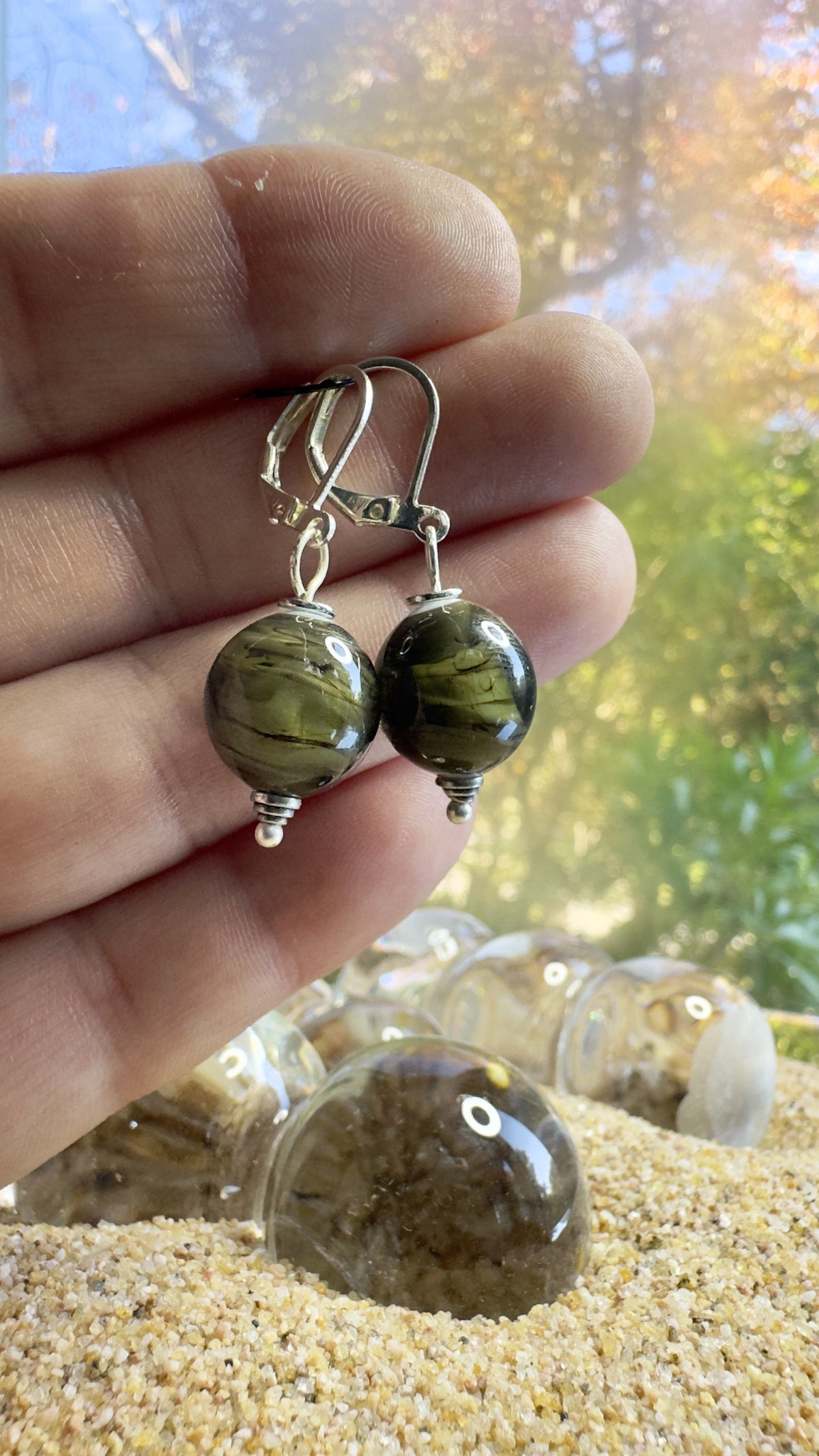 Stormy Night Earrings